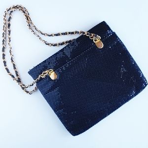 Whiting & Davis Style Black Metal Mesh Purse